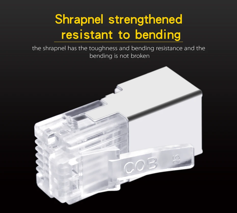 Modular Plug Shield, Cobre Shell, Corpo Longo,