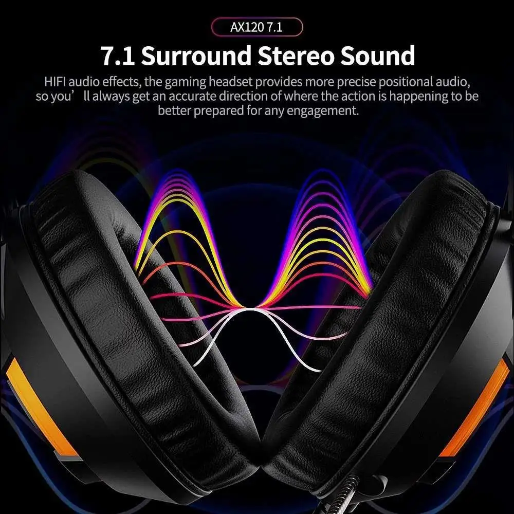 Ajazz AX120 Gaming Headset Over Ear 3 