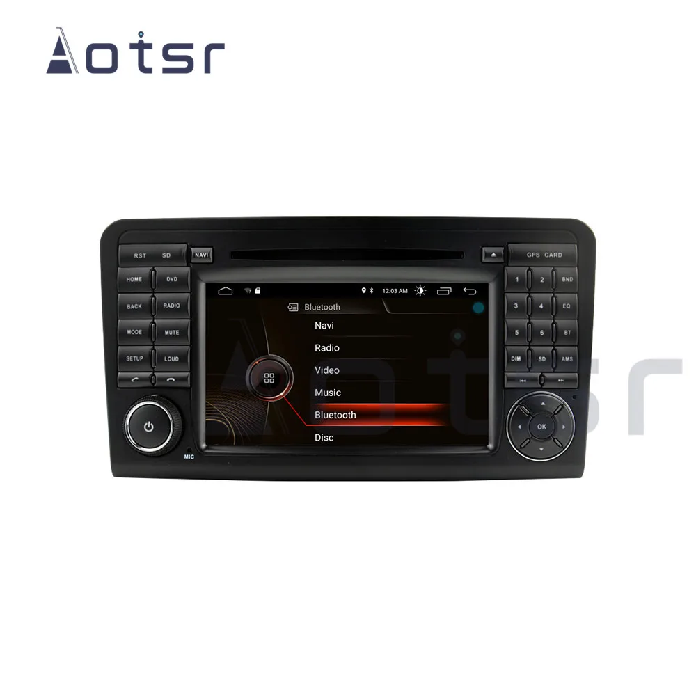 Discount Android 9.0 Car DVD Player GPS For Mercedes-Benz GL-X164/ML-W164 radio Car Auto Stereo Radio Car Multimedia Player 4G Head Unit 8