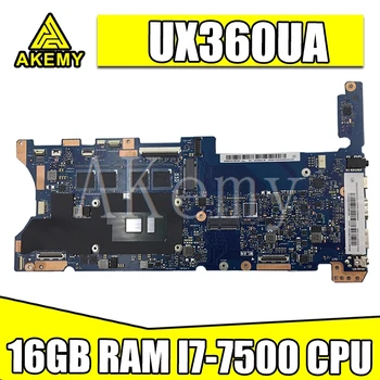 شراءAkemy تكوين اللوحة الأم للكمبيوتر المحمول For Asus Q324UAK Q324UA Q324U UX360UA اللوحة الرئيسية 60NB0C00-MB8000 16GB RAM I7-7500 وحدة المعالجة المركزية