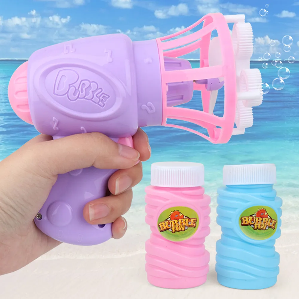Funny Automatic Bubble Blower Fan Electric Bubble Machine Outdoor Kids Toy Kids Soap Water