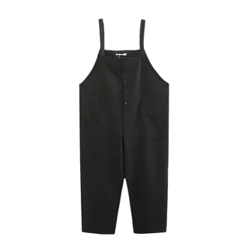 

Women Loose Overalls Plus Size Bottom Female Ponte De Roma Knit Fabric Stretch Ankle-Length Trousers A0-1024