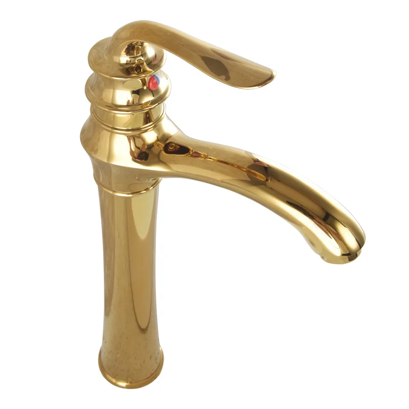 

Bathroom Wash Basin Faucet Gold Mixer Sink Tap Hot and Cold Water Faucets