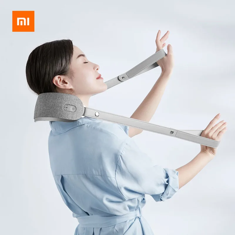  Newest Xiaomi Youpin Neck Kneading Massager 3D Simulation Person Kneading 42 Degree Temperature Sen