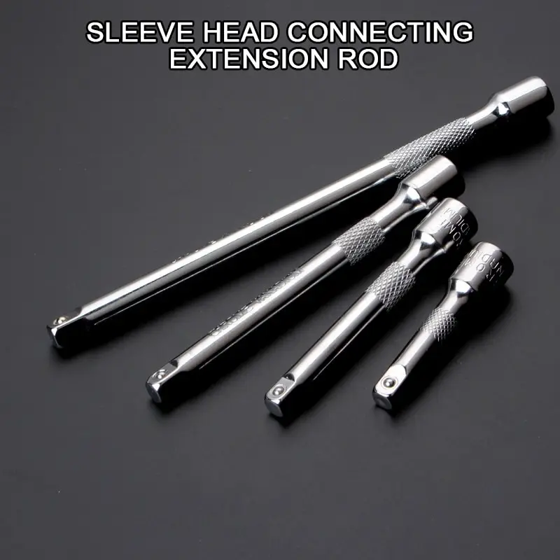 

360 Degree Top Ratchet Wrench Adapter Extension Bar Set Auto Repair Socket Extender 1/4 6.3mm Durable Hand Tools Extend