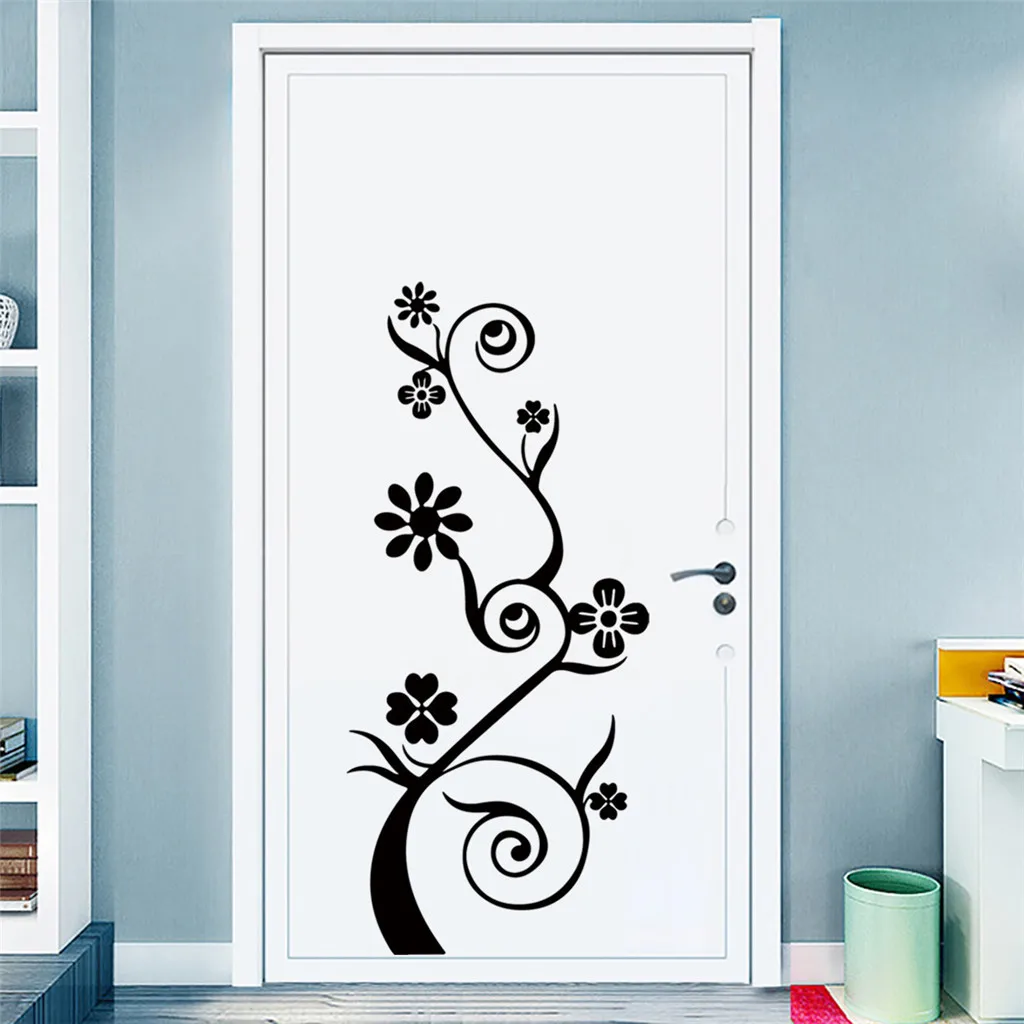 Tree Flower Vine Art Wardrobe Wall Decal Stickers Home Porch Decor DIY Mural Removable Wallpaper Sticker #594 | Дом и сад