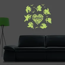 Y0045 эльфы Ангел светящиеся флуоресцентные наклейки гостиная художественное оформление стены в спальне наклейки производители оптом