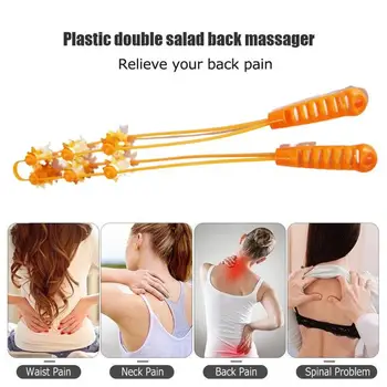 

Cervical Massager Pressure Therapy Multi-function U-shaped Neck Massager Plastic Manual Relieve Neck Pain