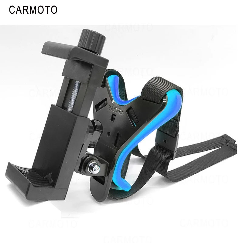 Регулируемый мотоциклетный шлем подбородок крепление для GoPro держатель камеры набор портативный strongнагрузка емкость легкий легко установить фиксированный - Цвет: B style blue