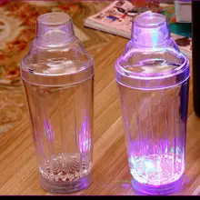 1 шт., 19 унций, светодиодный бокал для коктейлей, индивидуальное стекло, бокал для шампанского, бокал, бокал для воды, вина, контейнер, вечерние, для бара, для сцинтилляции