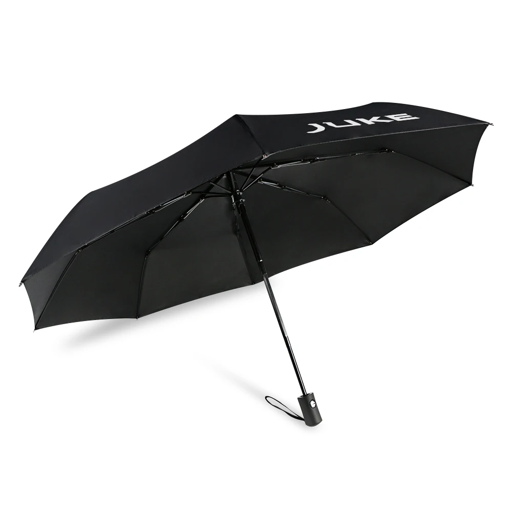 Car Logo Umbrella Fashion Sun Rain Outdoor Beach Automatic Umbrella For Nissan Juke Car Fully Windproof Folding Waterproof Bumbershoo Accessories