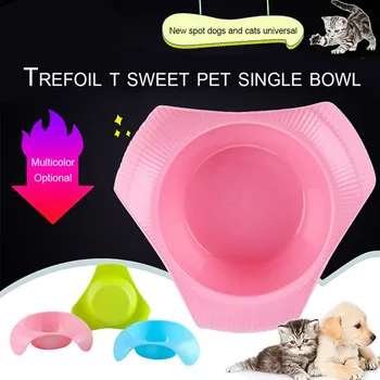 

Dog Water Food Bowls Puppy Feeder Pet Feeding Supplies 12 Multi-purpose Pet Cats and Dogs Bowl Candy Color Plastic Universal