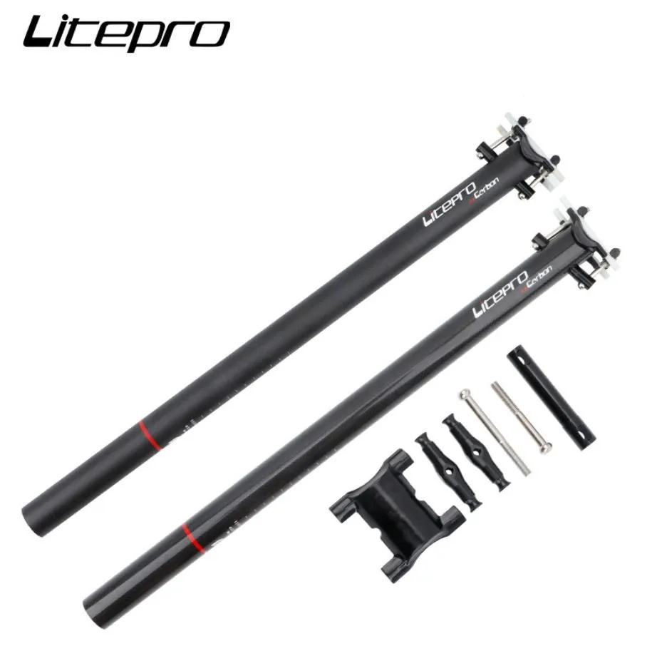 LITEPRO Brompton складной велосипедный Подседельный штырь из углеродного волокна 31 8 мм *