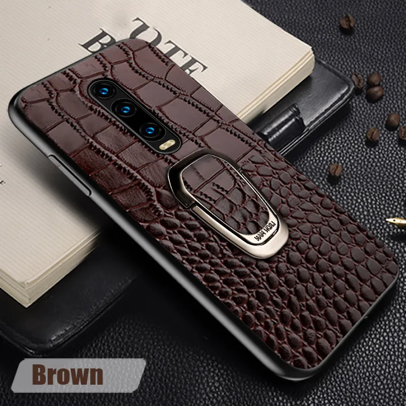 Натуральный кожаный чехол для телефона для Xiaomi mi 9 9t pro 9 Lite 6 8 Pro A3 для Red mi Note 8 Pro K20 7 note 7 4x 5Plus Магнитный кронштейн - Цвет: H843