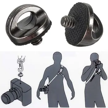 

5PC for SLR DSLR Camera 1/4" Screw Connecting Adapter for Shoulder Sling Neck Strap Belt Camera Bag Case Repair Camcorder Bundle