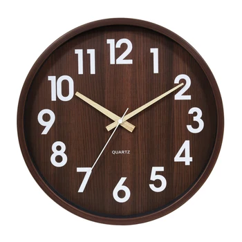 

Modern Design Wall Art Clock Simple Hanging Wood Grain Clock Wall Quartz Square Duvar Saatleri Clocks Wall Home Decor EF50WC