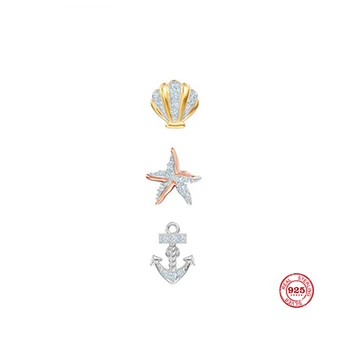 

2020 New Fashion Charm Sterling Silver Original 1:1 Copy, Marine Life Smart Wild Combination Earrings Women Luxury Jewelry Gifts