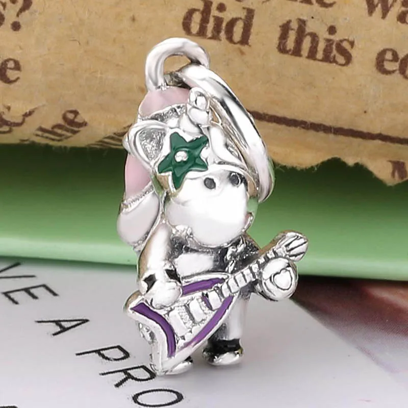 

Original Green Enamel Bruno The Unicorn Punk Band Pendant Beads Fit 925 Sterling Silver Bead Charm Pandora Bracelet Diy Jewelry
