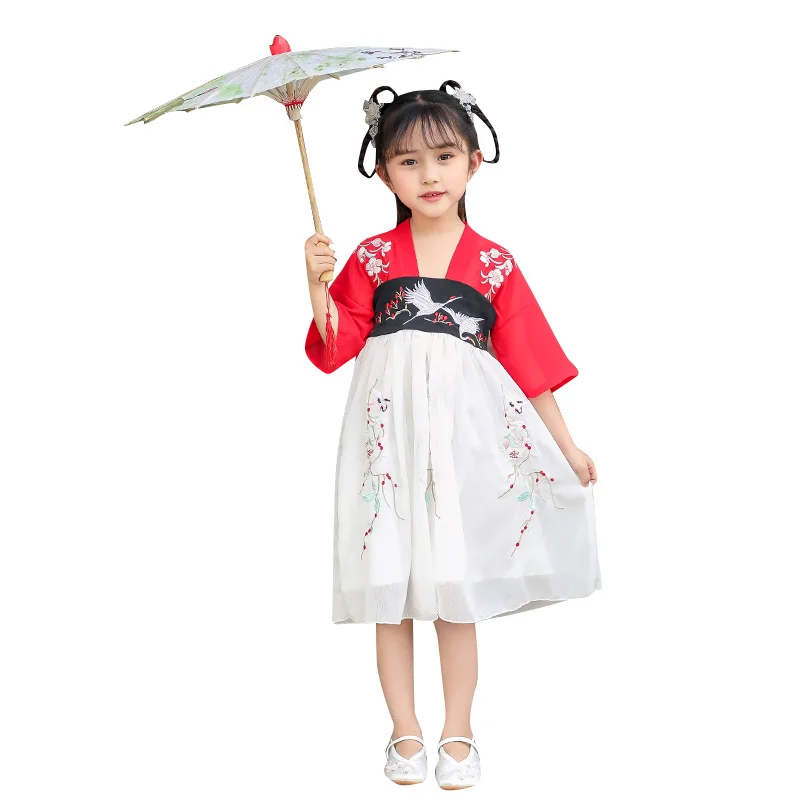 H2538 детская одежда для косплея Детский костюм на Хэллоуин девочка Hanfu фея платье элегантный Древний Ретро принцесса одежда