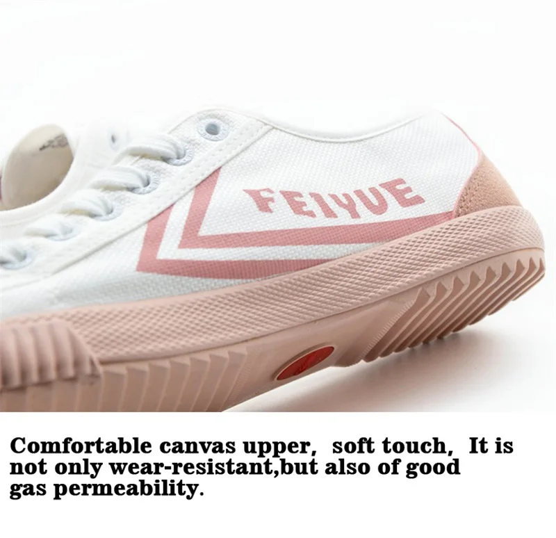 Классический Feiyue белый розовый девушка обувь кроссовки для бега Тай Чи боевые искусства каратэ удобные дышащие женские Feiyue обуви