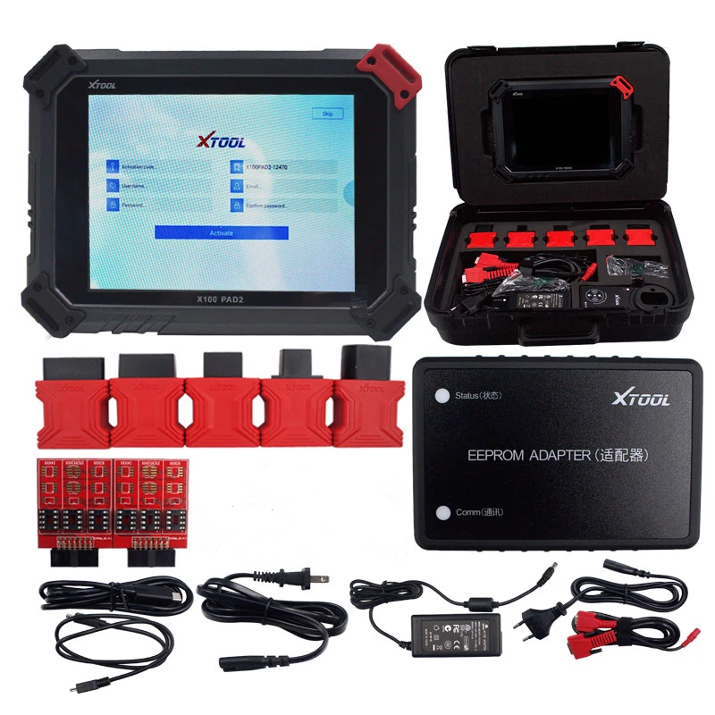 XTOOL X100 PAD2 Pro с ключом программист с 4 и 5 EEPROM DPF EPB EPS одометр масло TPMS X100 wifi OBD2 диагностический инструмент - Цвет: PAD2 Without KC100