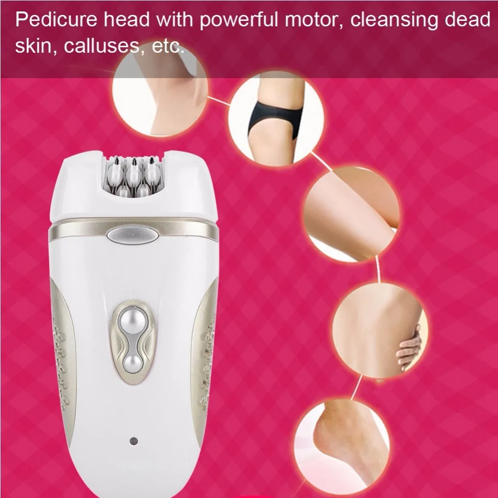 220V 4 in 1 Easy to carry Electric Epilator Body Hair Removal Tool Depilator Machine EU Plug