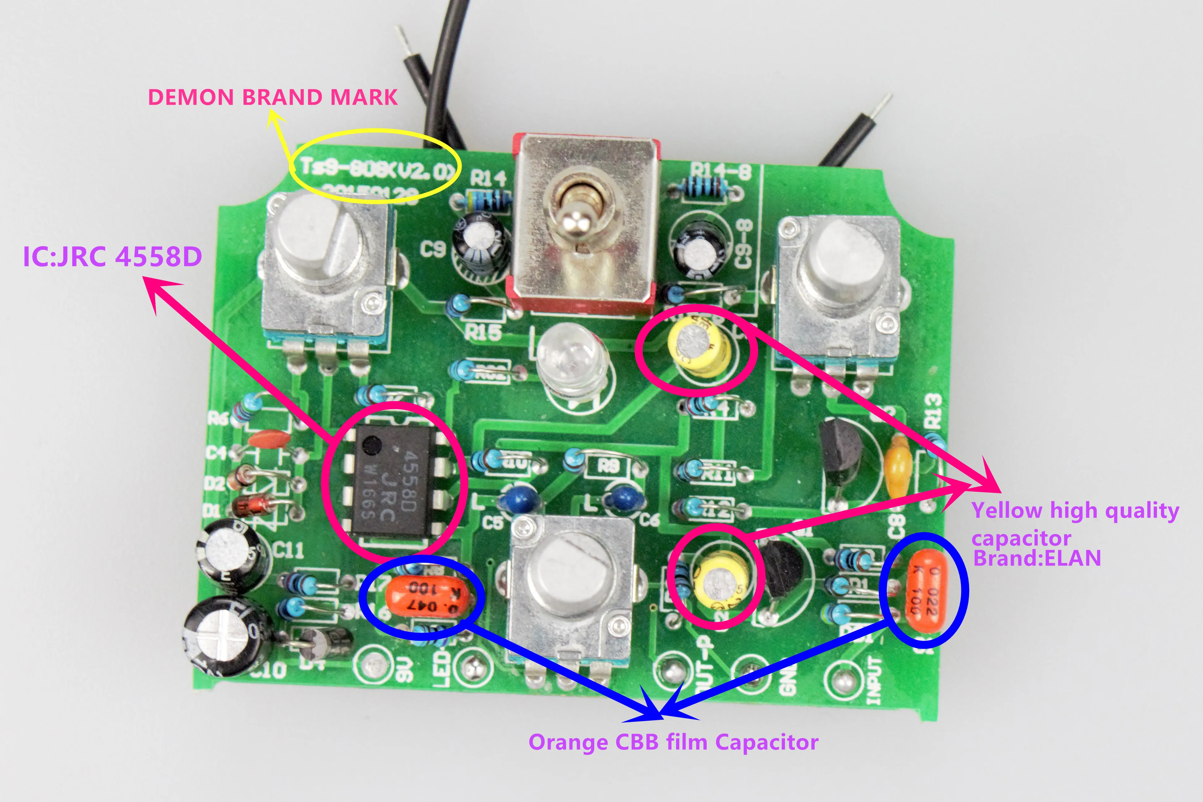 Najtaniej Zjednoczone razem klasyczne TS9 i TS808, doskonały ulepszony overdrive, 2 w 1, Tube Screamer Overdrive