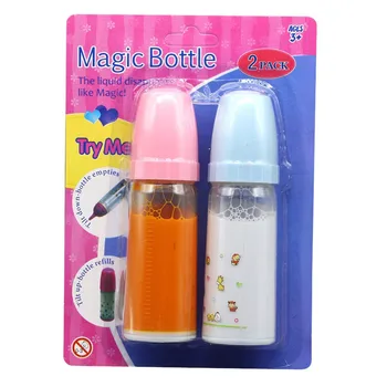 

Magic nursing bottle Juice and Milk Bottle Set Baby Dolls Accessories Baby toys bottle Детские игрушки Juguetes para niños