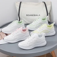 Women shoes running shoes wild breathable single net shoes women fashion trend student sneaker casual shoes white shoes 4