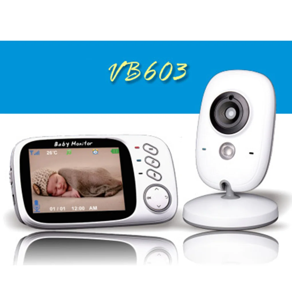 

3.2 Inch Wireless Video Baby Monitor High Resolution Baby Security Camera Night Nision Temperature Monitoring
