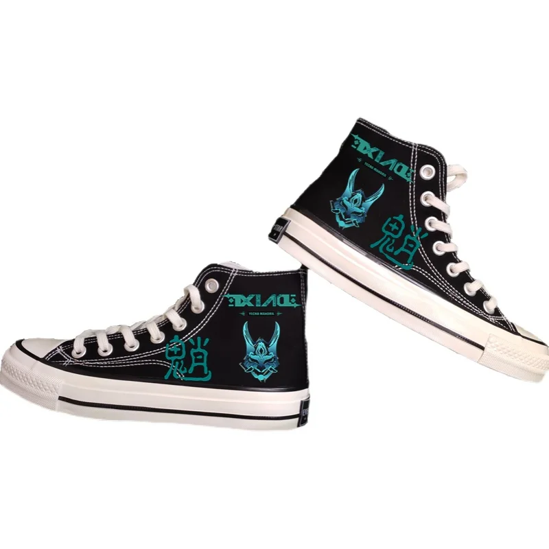 

Game Genshin Impact Xiao Print Canvas Shoes Cosplay High Top Sneakers Casual Shoes Fashion Game Genshin Impact Xiao shoes Boots