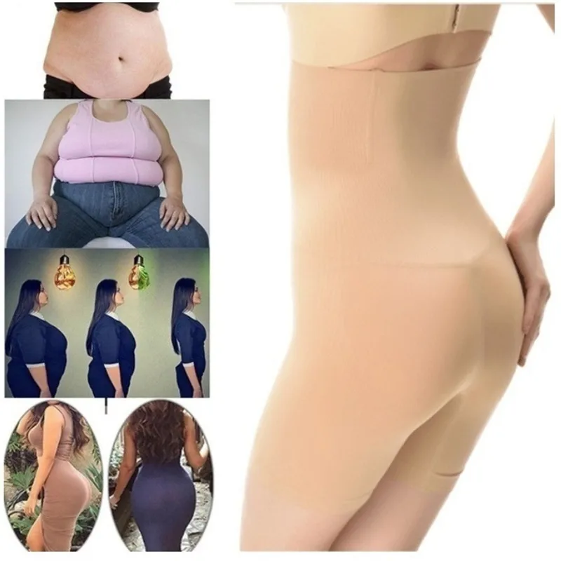 Fat Burning High Waist Underwear Body Shaping Underwear Unrolled Seamless Abdomen Control Shaping Pants Kорсет Corset боди