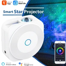 WiFi Colorful Star Sky Projector Tuya Smart Adjustable Nebula Brightness Projector LED Night Light Work With Alexa Google Home