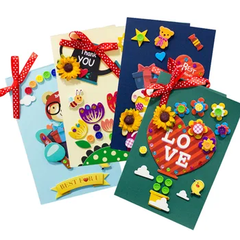 

DIY 3D Cartoon Greeting Card Thanks Card Graduation Card Teacher Friend Classmate Brithday Card Gift For Children Kid Toy