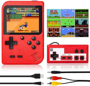 

2020 Version Retro Video Game Console 2 Player Gamepad Built-in 400 Games 3.0 Inch Mini 8 bit Handheld Game Player