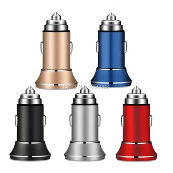 

3.4A Dual Usb Ports Car Charger Hammer Safety Car chargers Adapter For smart phone Samsung Lg android phone gps pc