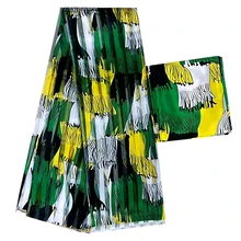 Африканская ткань органза шелк воск Горячая шелковая органза ткань Африканский Воск стиль для женского платья