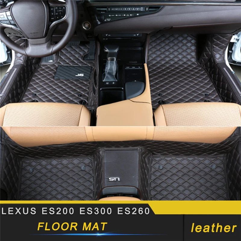 

For Lexus ES 2018 ES200 ES300 ES260 Car Styling Leather Floor Protector Cover Mat Pad Carpet Interior Accessories