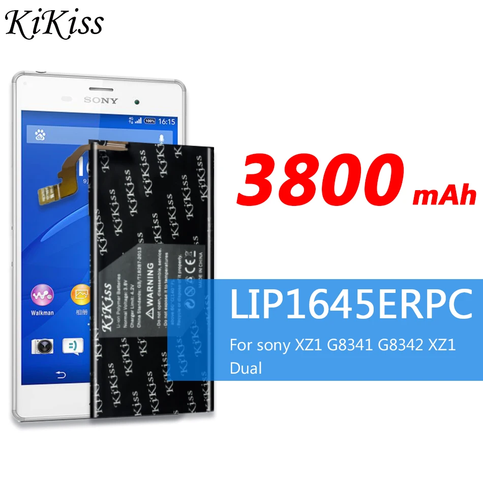 Мощный аккумулятор 3800 мАч для Sony Xperia XZ1 5 2 дюйма G8341 G8342 G8343 Dual F8342 LIP1645ERPC бесплатный