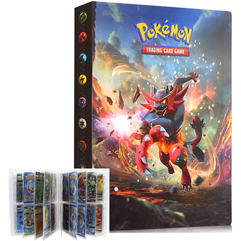240 Uds. Tarjetas de juguete coleccionistas Pokemons carpeta Juguetes Para álbumes titular Pokemones tarjetas álbum libro lista superior cargada juguetes regalo para niños