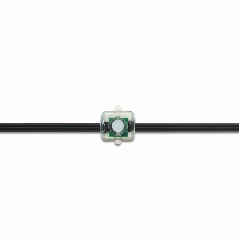 Водонепроницаемый IP68 DC12V 12 мм с плоским носком WS2811 цветная (rgb) светодиодная
