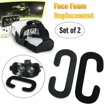 

2PCS Soft 10mm PU Leather Memory Foam Face Cushion Foam Cover Mat Eye Mask Replacement For HTC Vive VR Glesses Easy Clean
