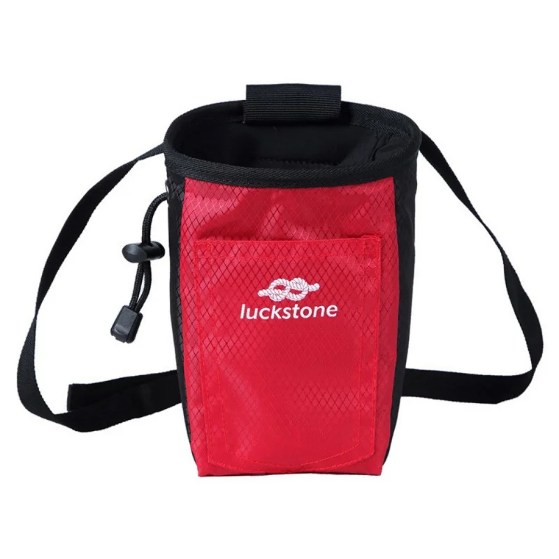 Скалолазание мешочек с магнезией пудра из магнезии сумка для хранения с поясом для скалолазания гимнастика Тяжелая атлетика - Цвет: Красный