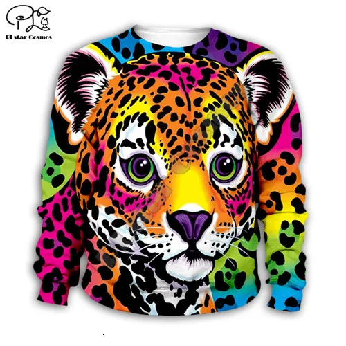 Kids sweatshirts Детские комплекты худи в виде тигра с 3D принтом Лизы Франк Детский свитер с длинными рукавами пальто на молнии пуловер для маленьких мальчиков и девочек - Цвет: Kids sweatshirts