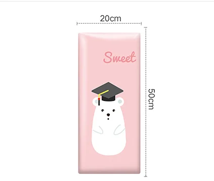 Pink bear children soft bag kindergarten anti-collision 3d wall stickers tatami surrounding baby background foam wall stickers - Цвет: A