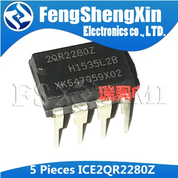 

5pcs ICE2QR2280Z DIP7 ICE2QR2280 DIP 2QR2280Z DIP-7 Off-Line SMPS Quasi-Resonant PWM Controller with integrated