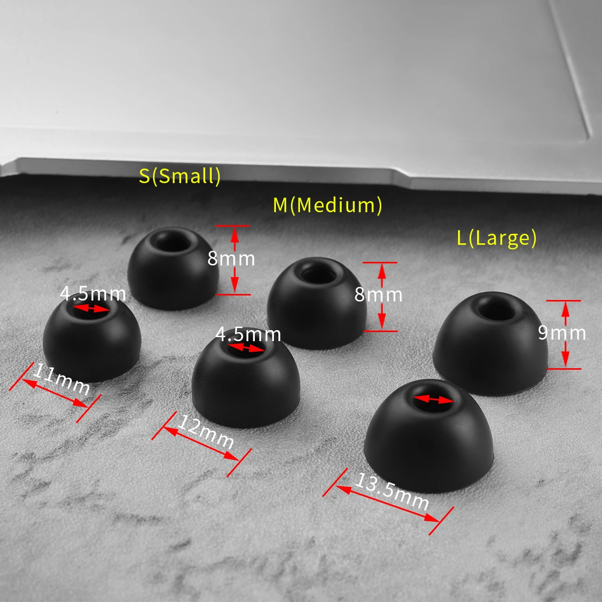 6Pcs Silicone Ear Tips for Beats Fit Pro Eartips Fit Pro Wireless Headphones Tips TWS Earbuds Anti-Slip Earphone Earplugs