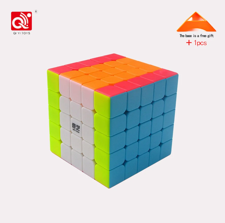 Нео Куб 5x5x5 Cubo Magico Qiyi Qizheng S волшебный куб 5x5 без наклеек кубический антистресс 5 на 5 игрушки для детей