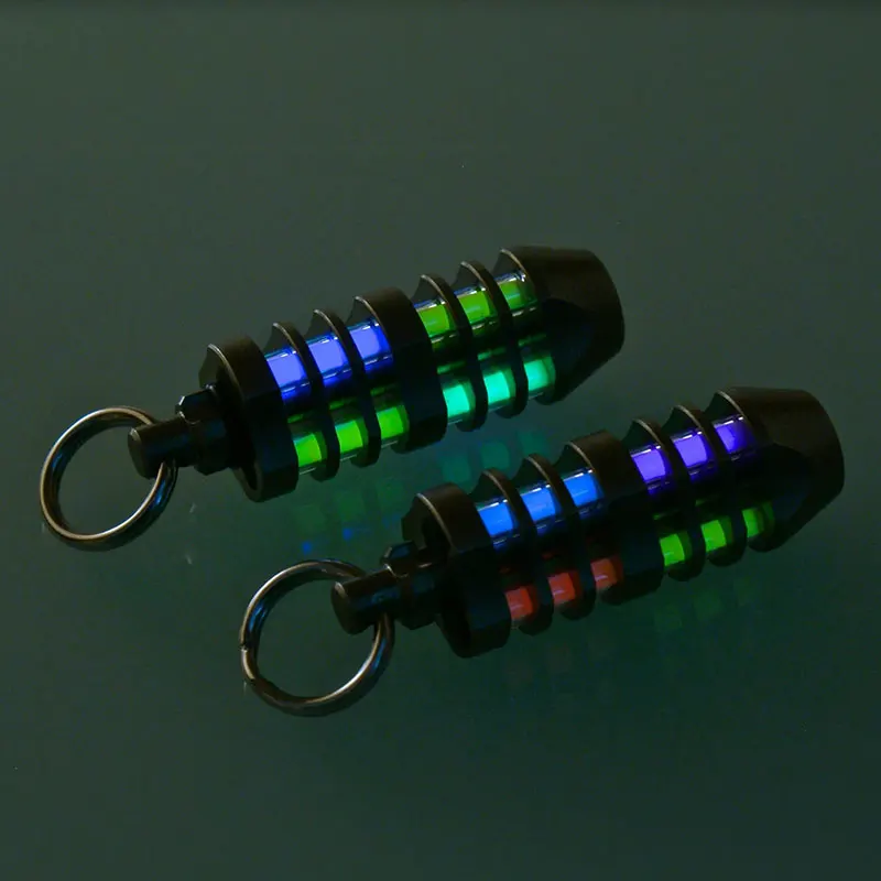 TEC-T3-6X Triode Self-luminating marker self-luminous Titanium alloy keychain 2
