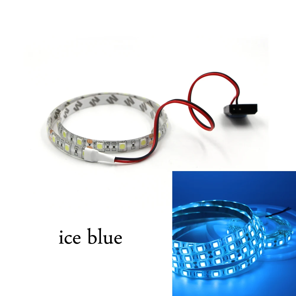 thumbnail image 1 of Tira de luz LED RGB de neón con control remoto de 24 teclas para carcasa de PC, 12 V, cinta adhesiva para carcasa de computadora, conector Molex de 4 pines, 1 of 5